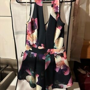 Floral Sleeveless Romper
